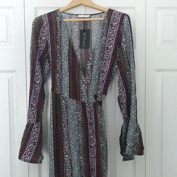 NWT Anthropologie R. Vivimos Regina Wrap Kimono Maxi Dress Size L - Picture 3 of 8